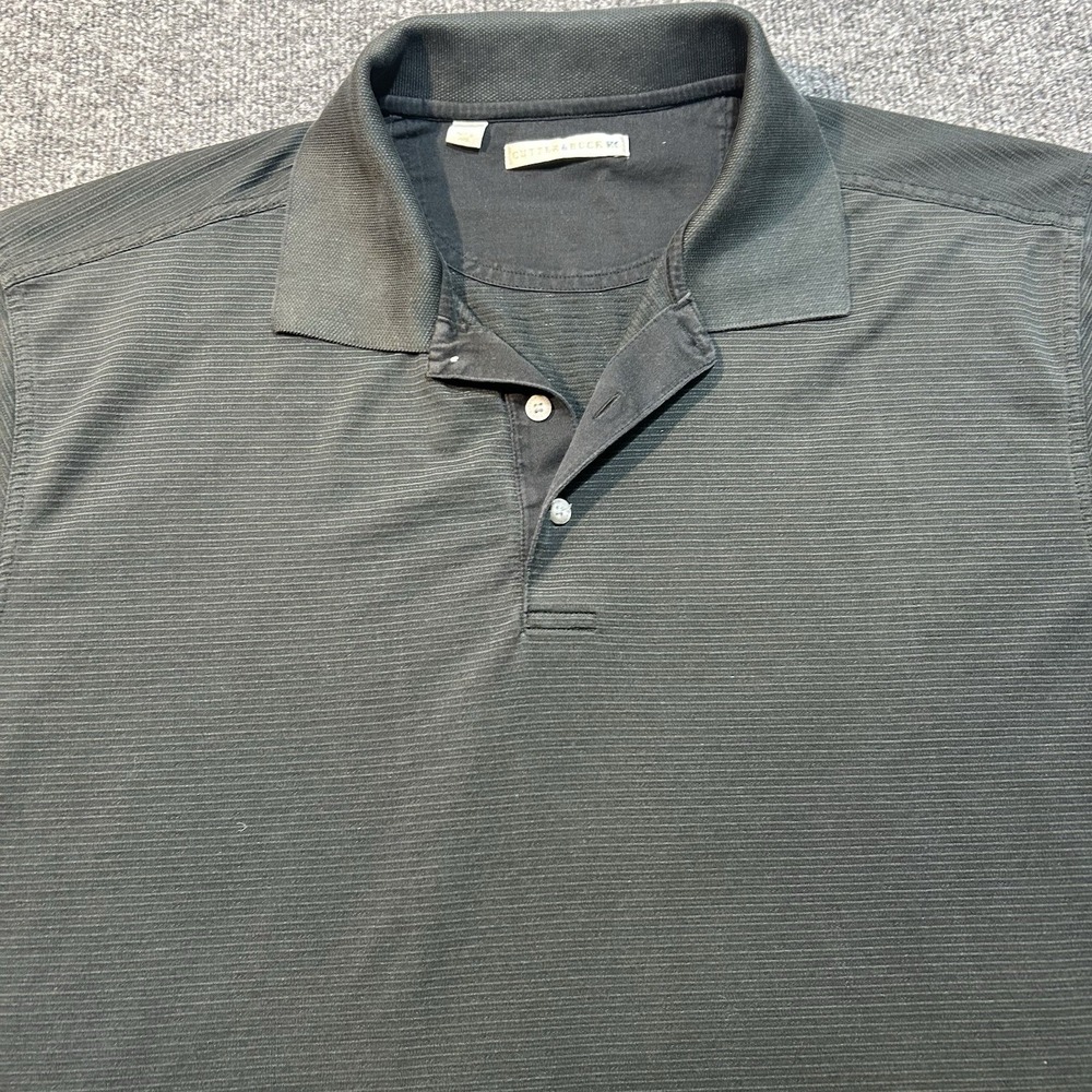 Vintage Cutter & Buck Mens Polo Shirt XL Black Cotton Long Sleeve Casual Golf - Picture 1 of 14